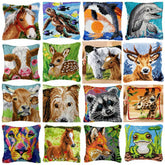 Knüpfset - Pferd‑ & Kuh Knüpfkissen‑Set